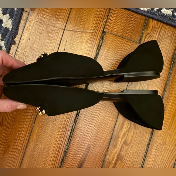 41 Hawthorn Black Chain Dress Flats | Size 41 Sz 10-10.5 - Picture 3 of 7